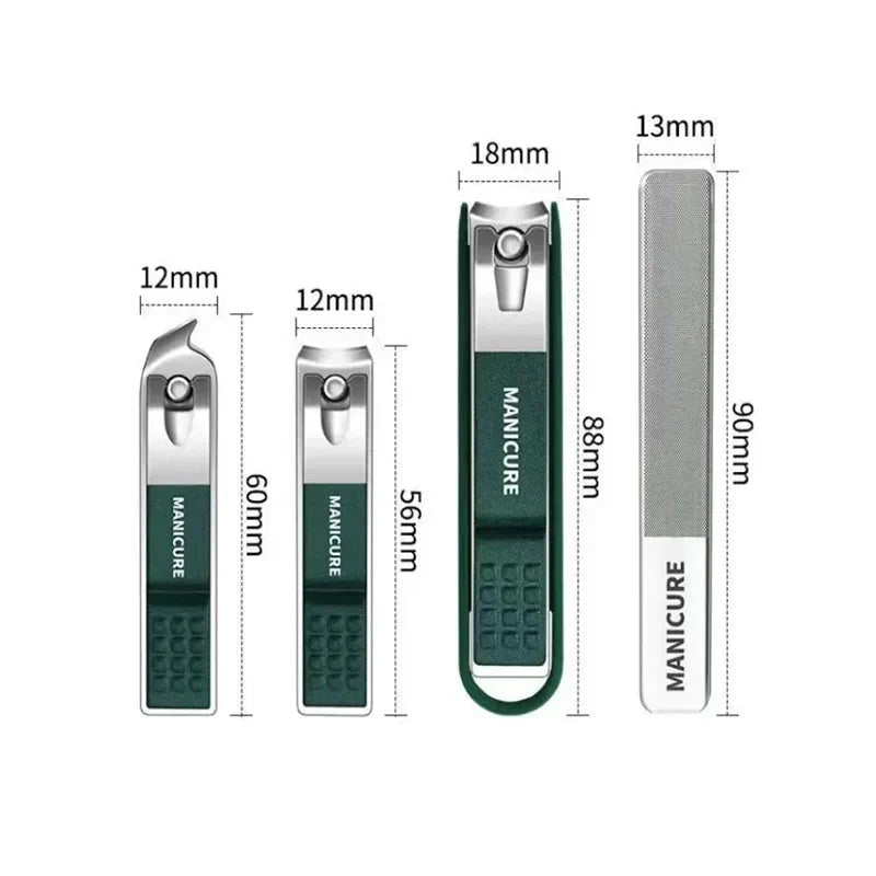 Nail Clipper Kit in Stainless Steel with Nail File