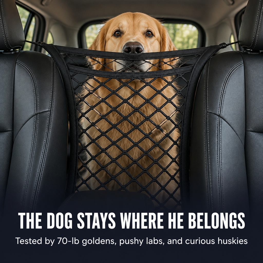 ShieldBarrier™ — Prevent Pets and Kids From Climbing Up Front While Driving
