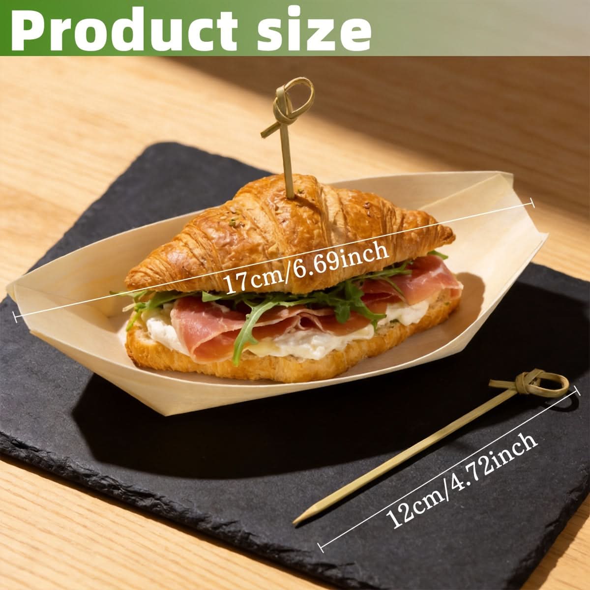 Disposable Wooden Boats for Elegant Food Presentation at Parties