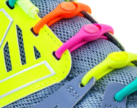 Set of 12 No-Tie Silicone Elastic Shoelaces