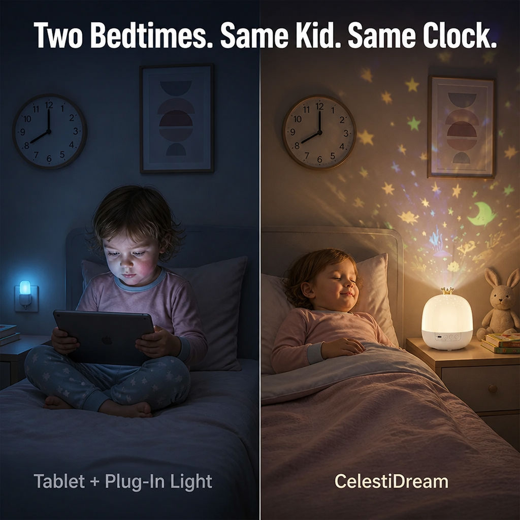 CelestiDream™ — Stop Bedtime Struggles with a Soothing Galaxy in Moments