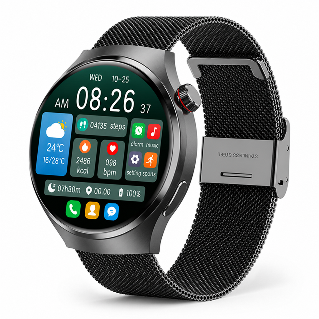 AMOLED HD EKG Smartwatch (GPS & Bluetooth Calling)