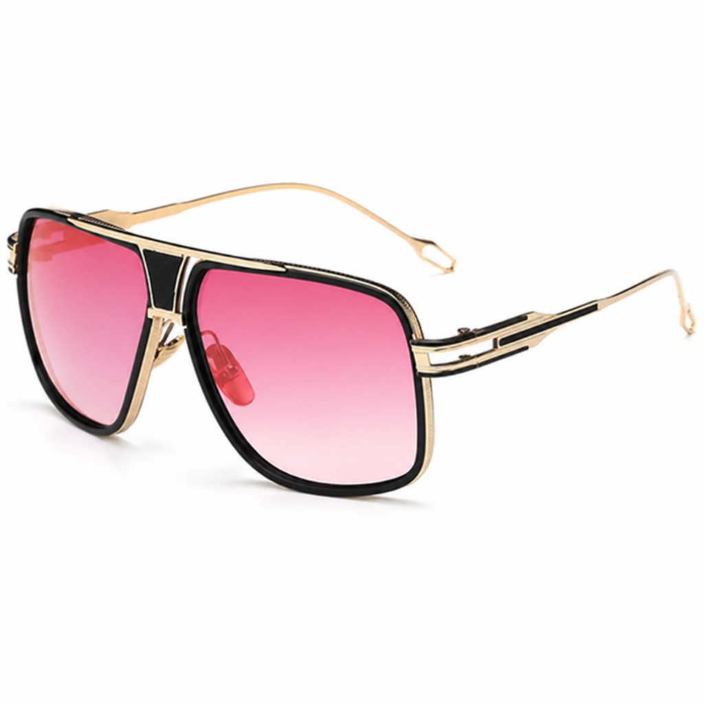 100% UV Protection Lightweight Alloy Aviator Sunglasses