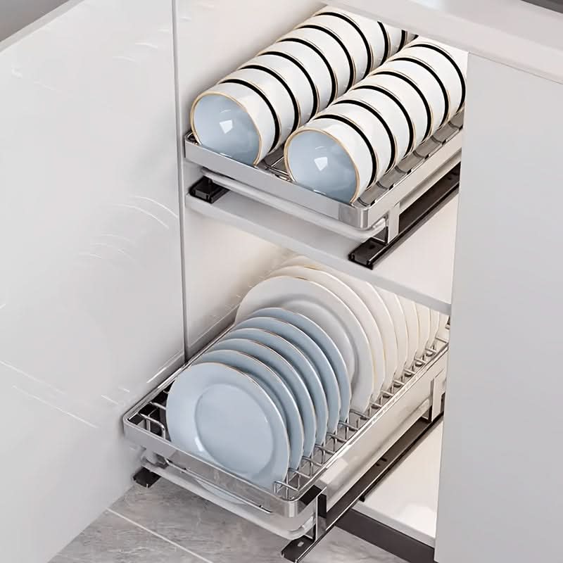 Heavy-Duty Kitchen Organizer Rack for Tableware Storage