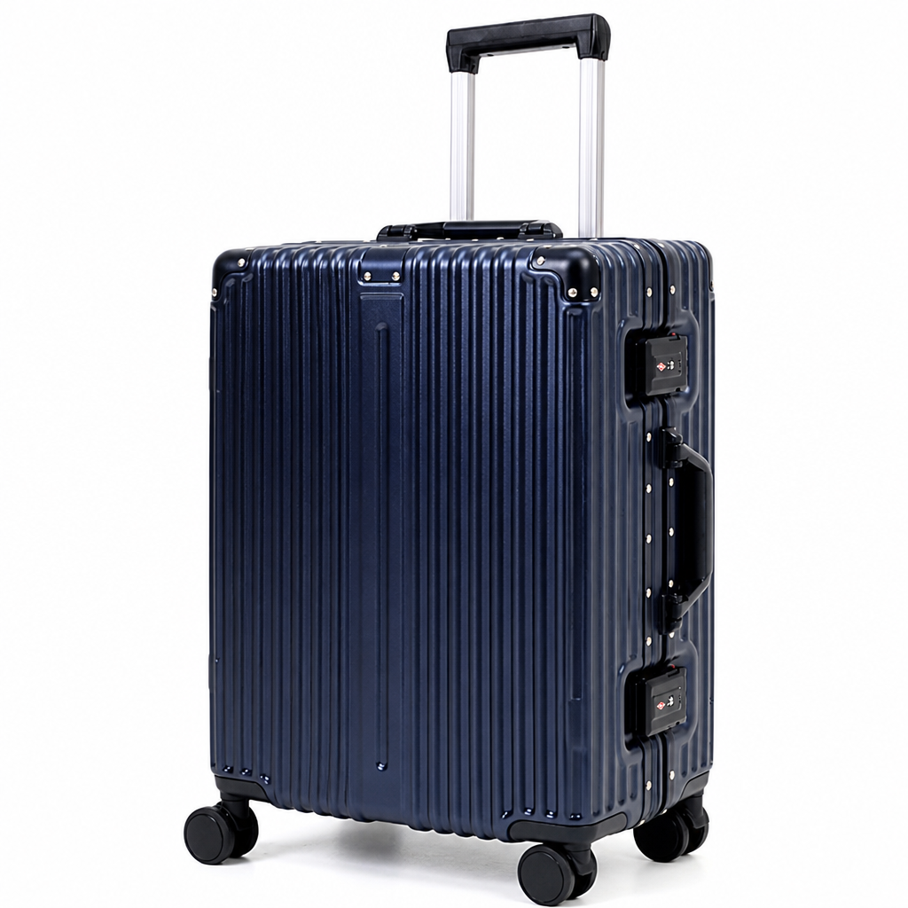 Aircraft-Grade Aluminium & Silent Spinner Carry-On Luggage (TSA-Approved Lock)