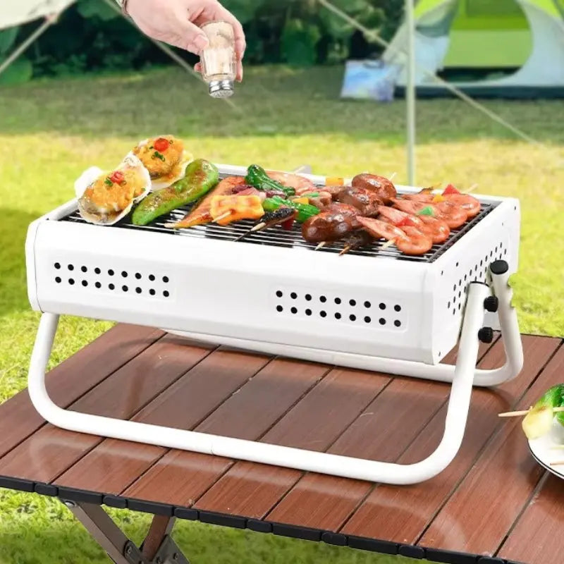 Charcoal Cooker | Portable | Handles that Fold | GrillGo