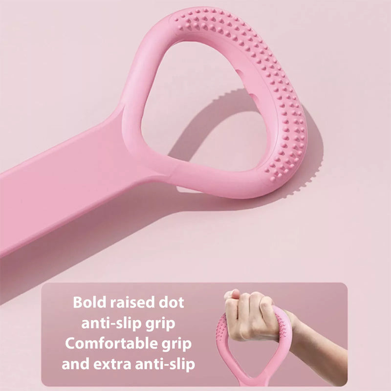 Non-Slip Handle Silicone Stretching Band for Yoga and Exercise