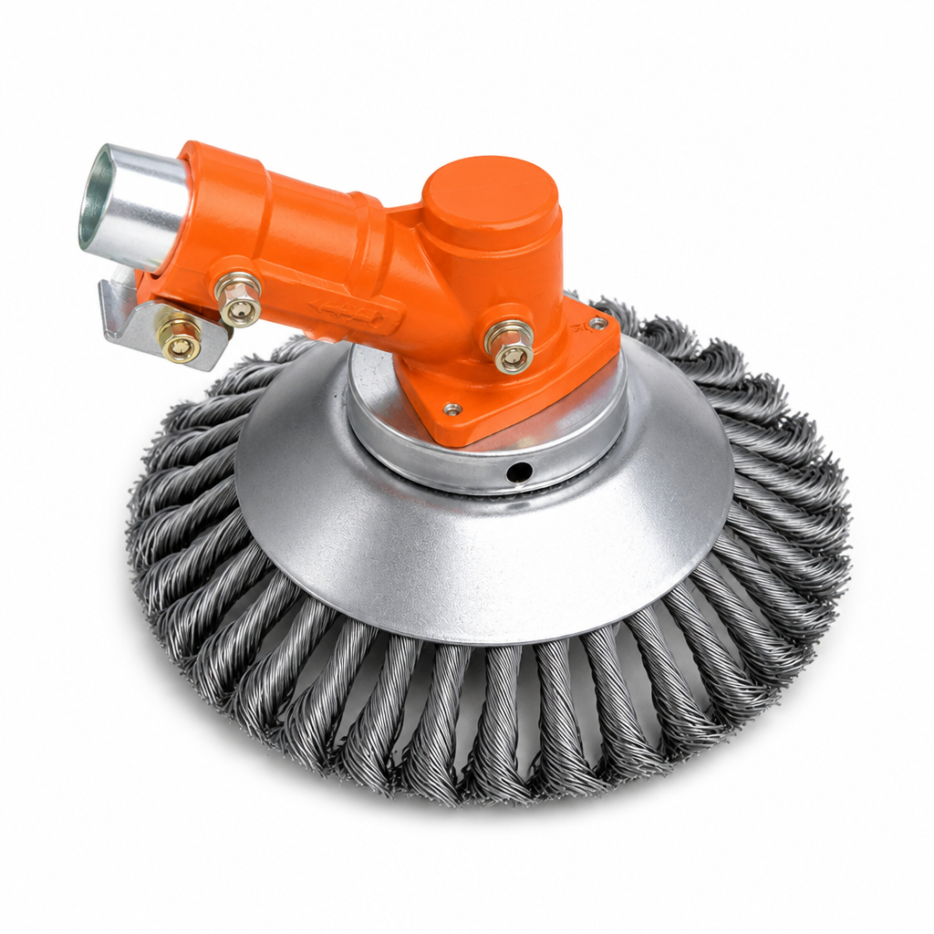 Knotted Carbon Steel Weed Trimmer Attachment (Universal Fit)