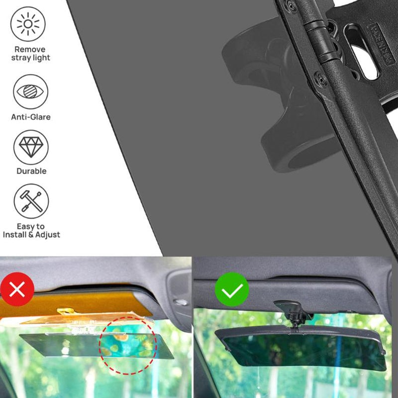 Polarized Glare-Reducing Sunshade for Cars