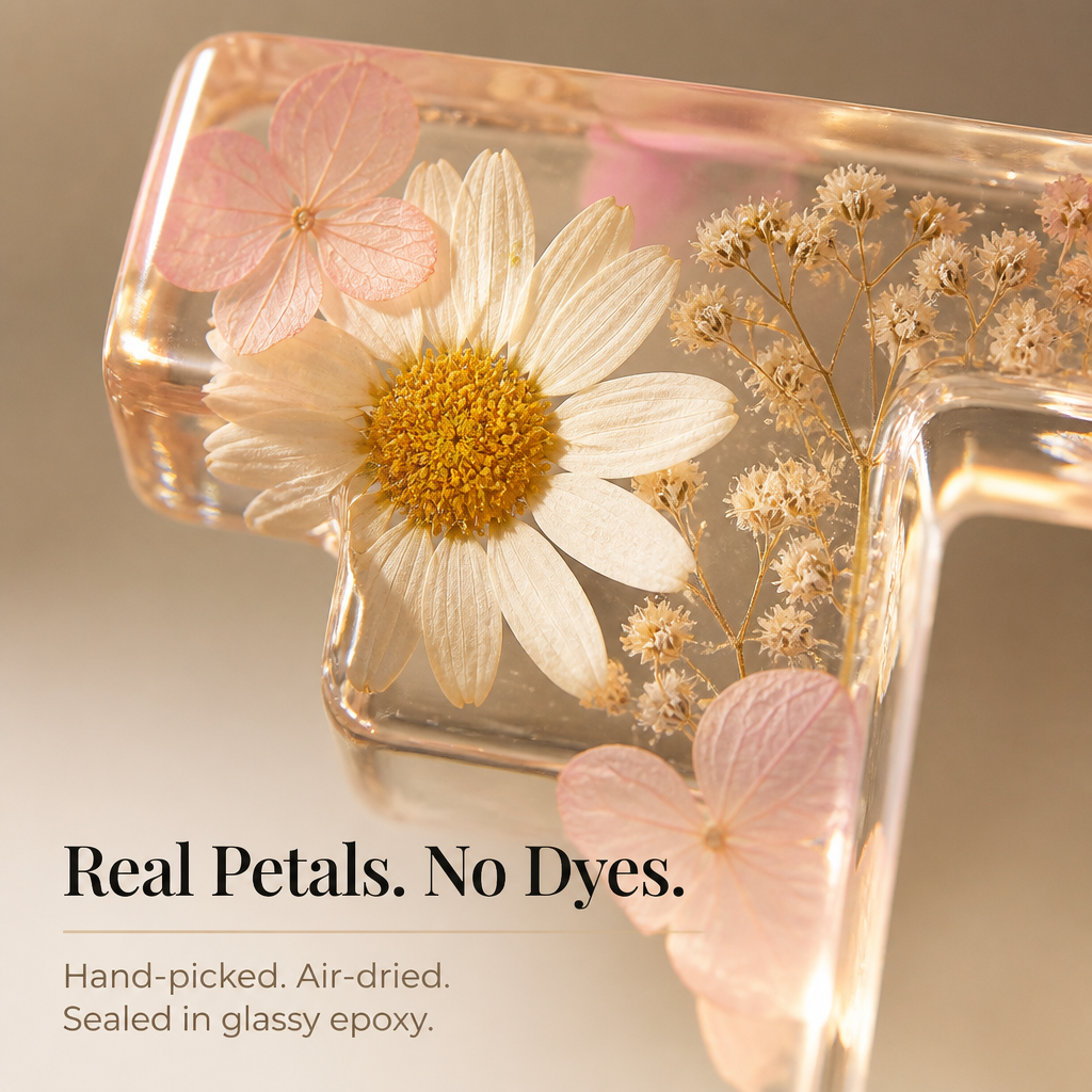 LumiFleur™ — Encapsulate Genuine Dried Blooms Within a Radiant Letter Crafted Just for Them