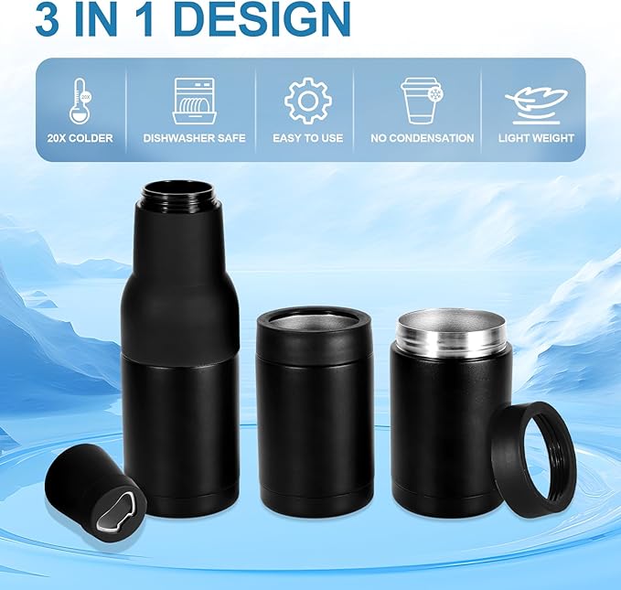 Vacuum Insulated Drink Holder for Cans – Stainless Steel Design