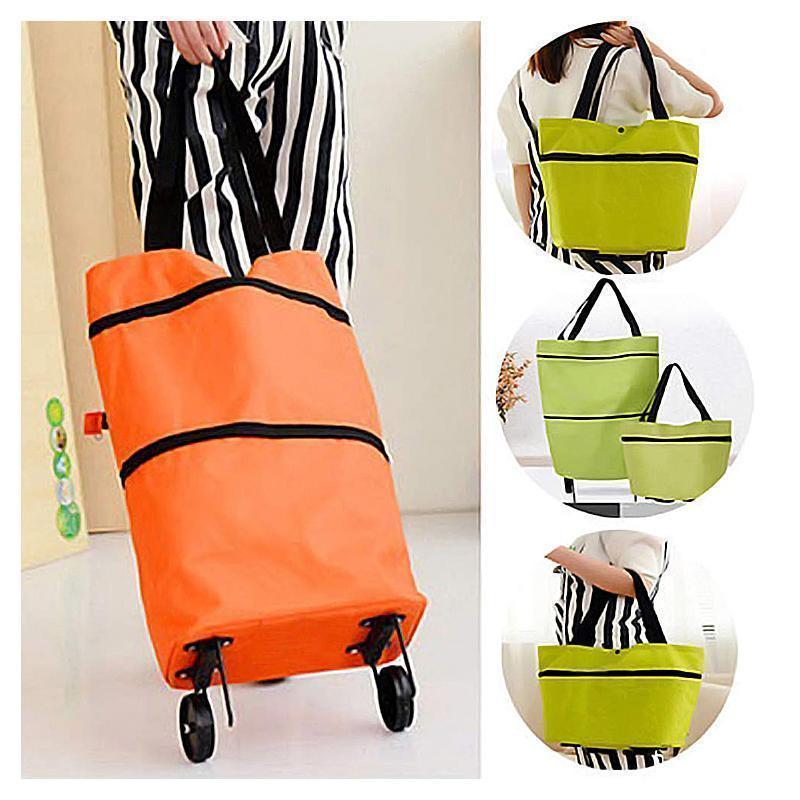 Wheeled Foldable Shopping Cart