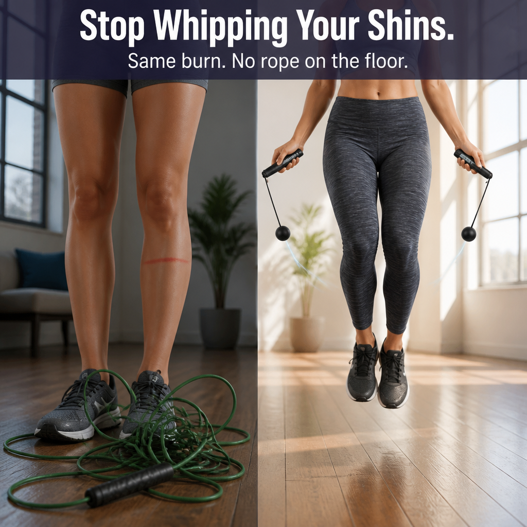 PulseRope™ — Experience Genuine Jump-Rope Cardio Without Shin Strikes