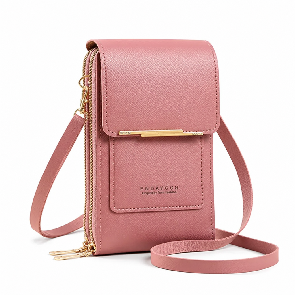Touchscreen Window Front-Pocket Crossbody Bag