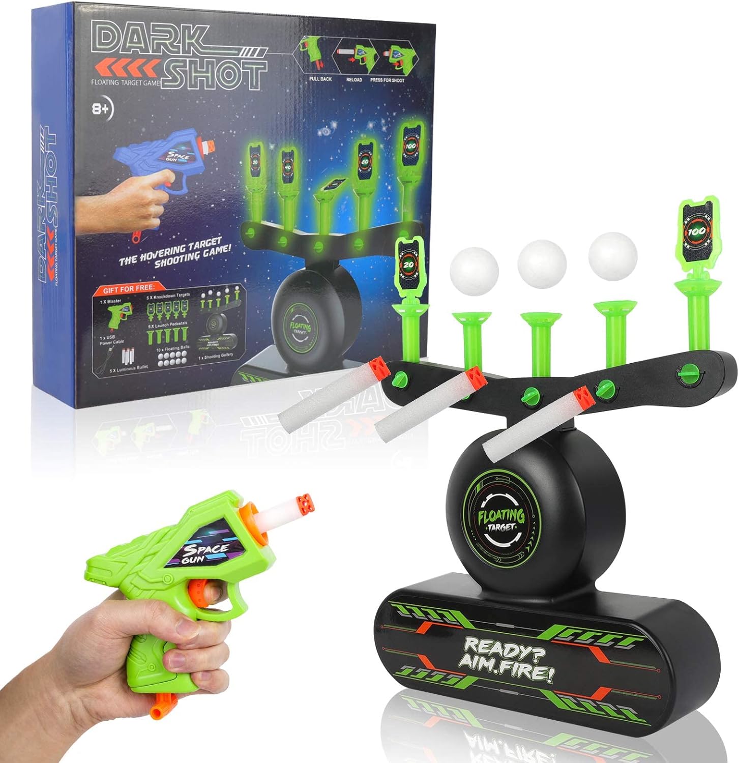 TurboGlow™ — Get Kids Off Screens and Into Glowing Floating-Target Battles