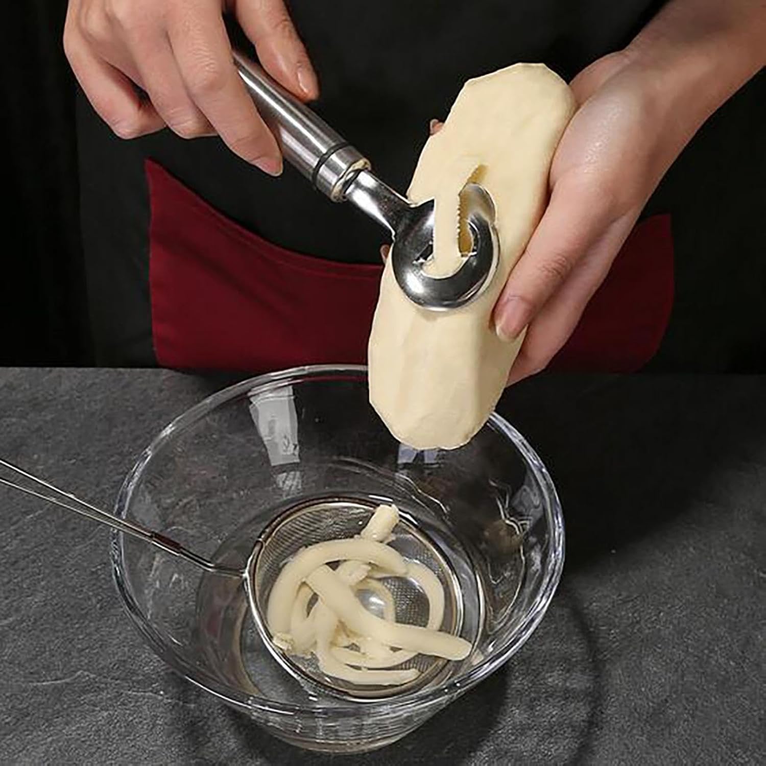 Fresh Pasta Maker – Stainless Steel Press for Homemade Dough
