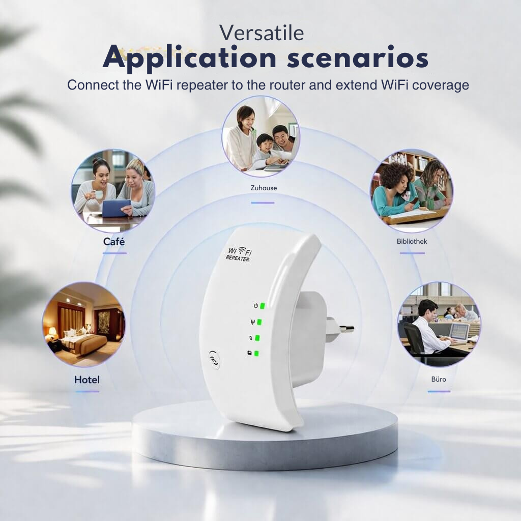 Signal Amplifier | Extended Coverage | Easy Plug and Play Setup | WiFiora