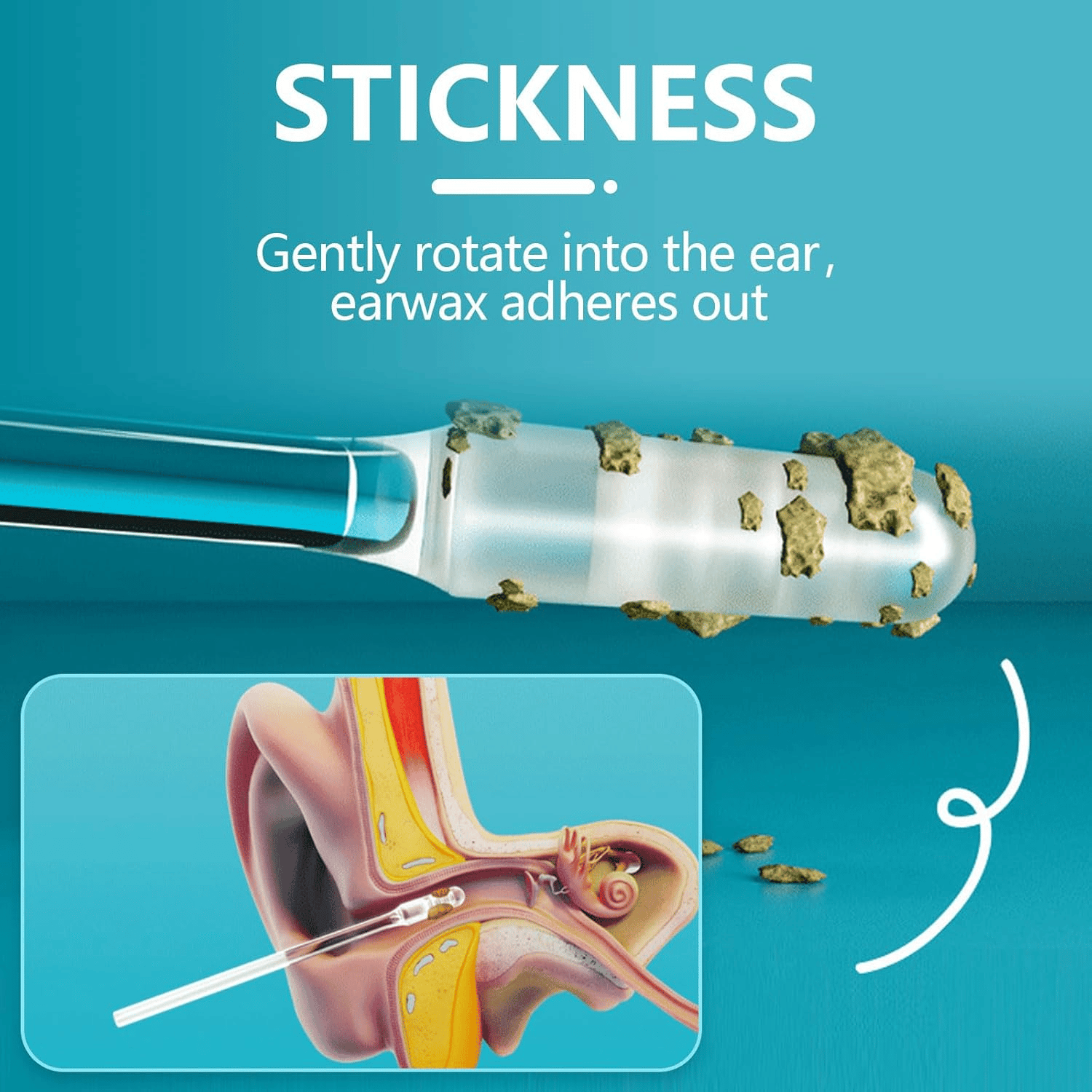 Sticky Tip Reusable Ear Cleaning Tool