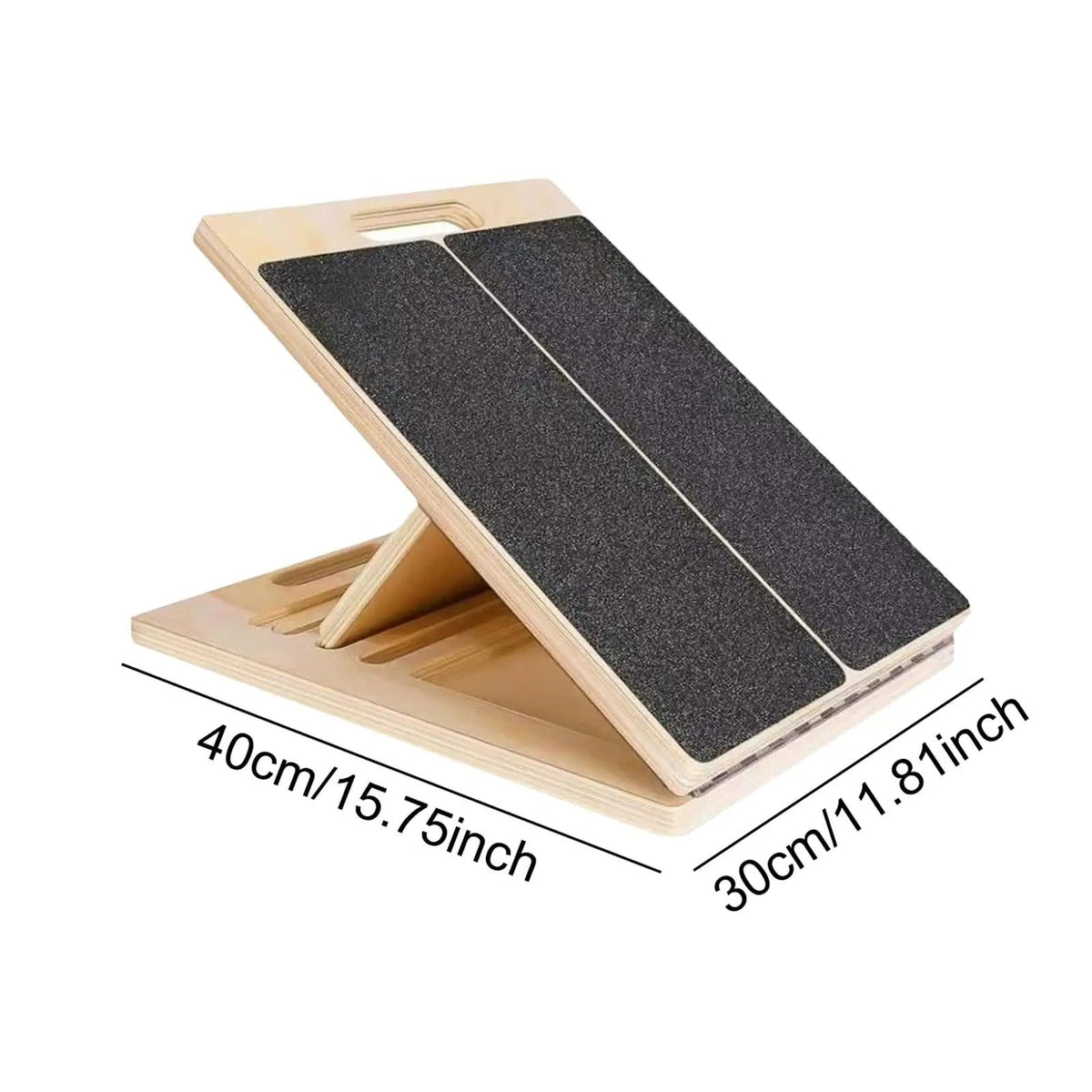 Adjustable Incline Calf Stretching Board - Foldable, Non-Slip Design