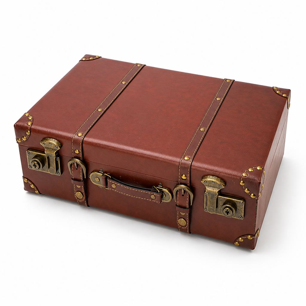 Vintage Leather Carry-On Case (Integrated Alloy Lock)