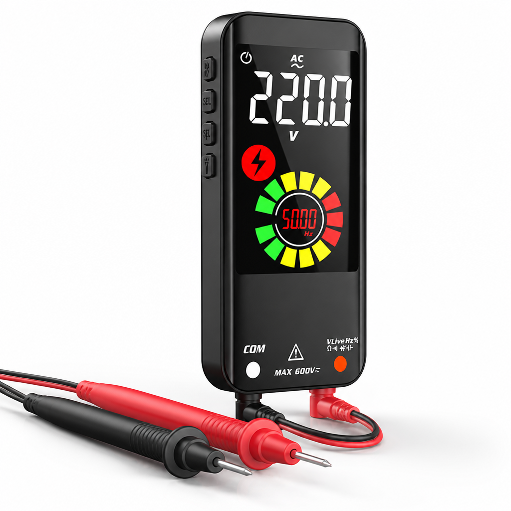 Auto-Ranging Color Backlit Handheld Multimeter