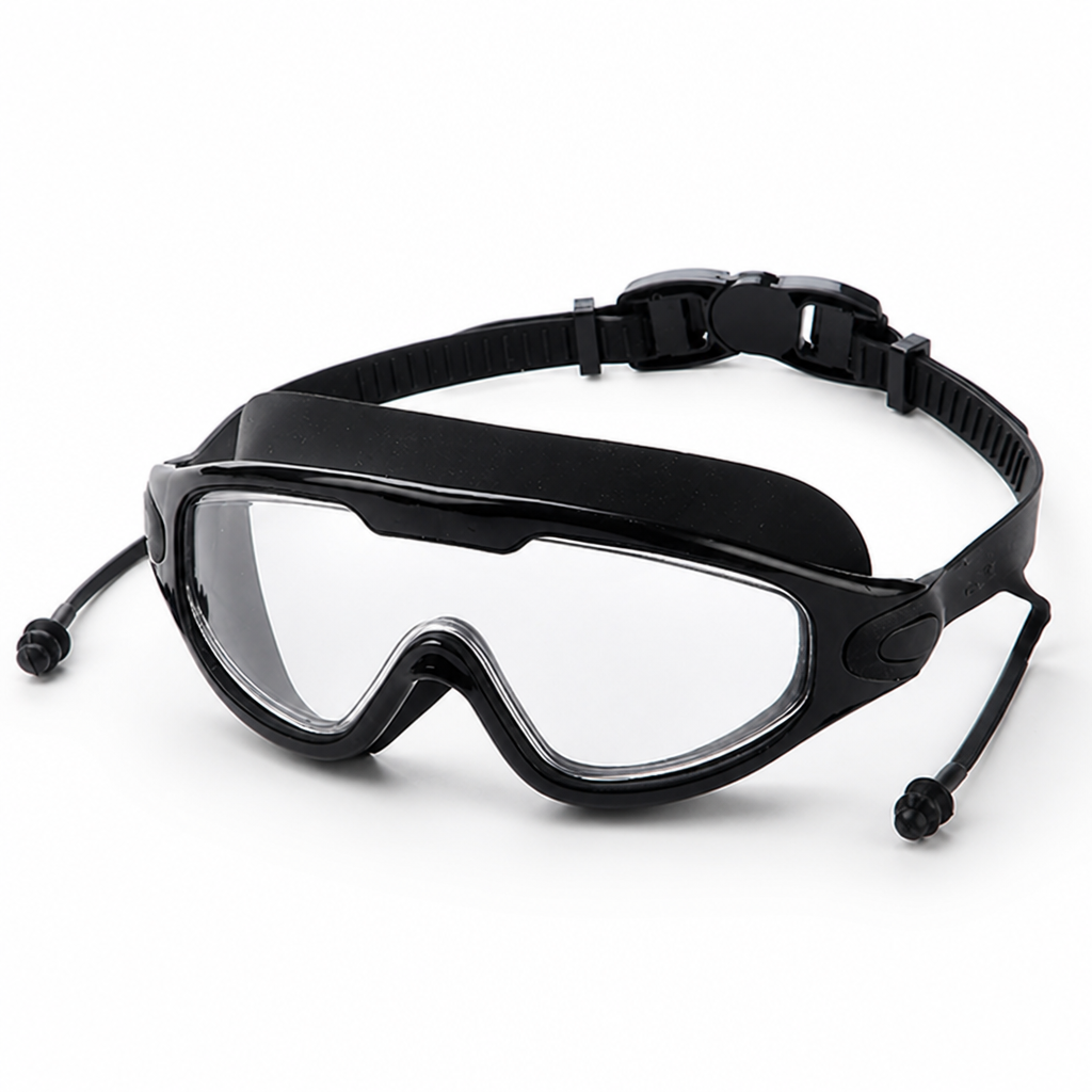 Anti-Fog UV-Protective Adjustable Silicone Strap Swimming Goggles