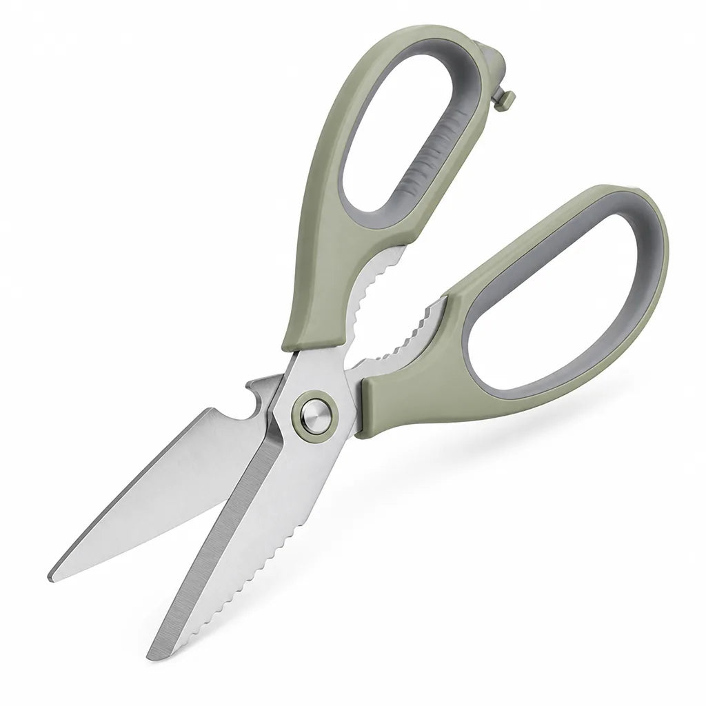 Ergonomic Non-Slip Kitchen Scissors With Stainless Steel Blades