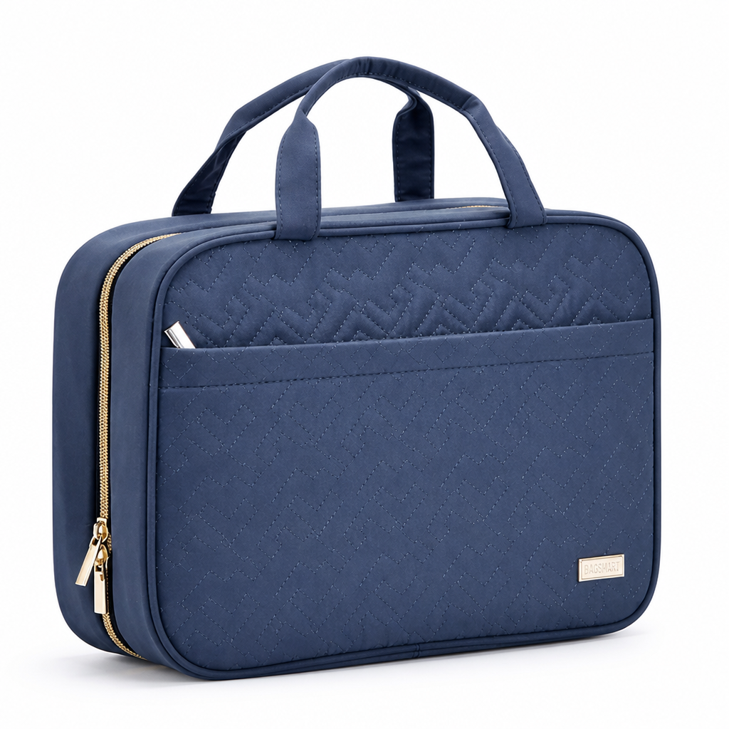 Multiple-Compartment Hanging Toiletry Organizer