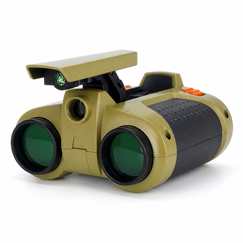 Night Vision 4x Kids Binoculars (Adjustable Eyecups)
