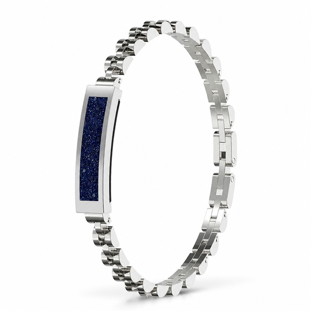 Stainless Steel Bluetooth Fitness Tracker Bracelet (5-Day Battery)