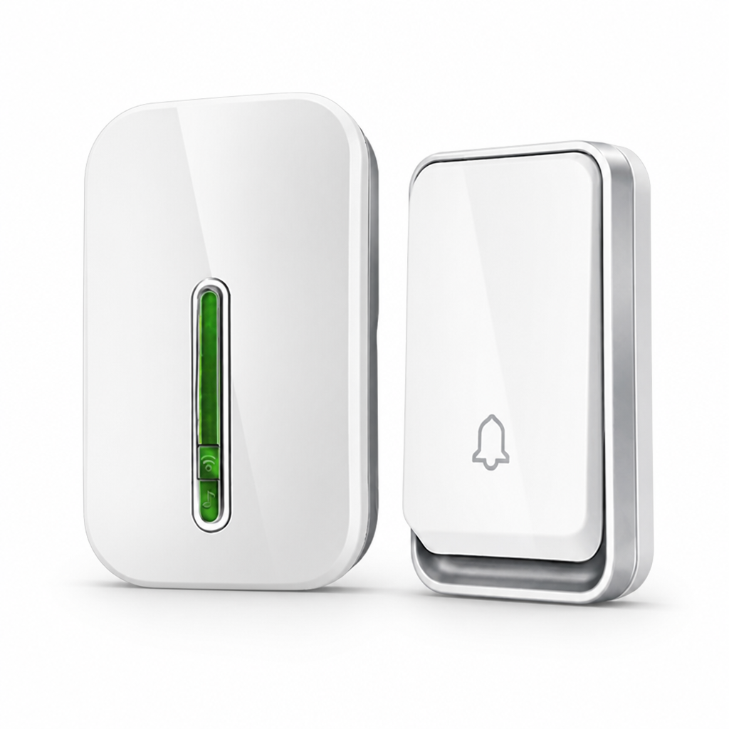 Kinetic-Powered Long-Range Doorbell (With Receiver)
