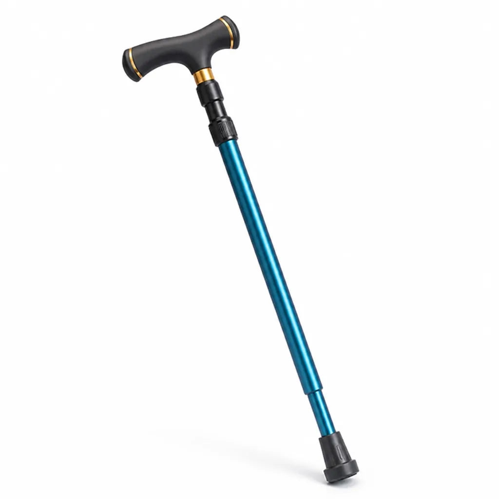 Adjustable Walking Stick with Non-Slip Grip (Supports 265 lb)