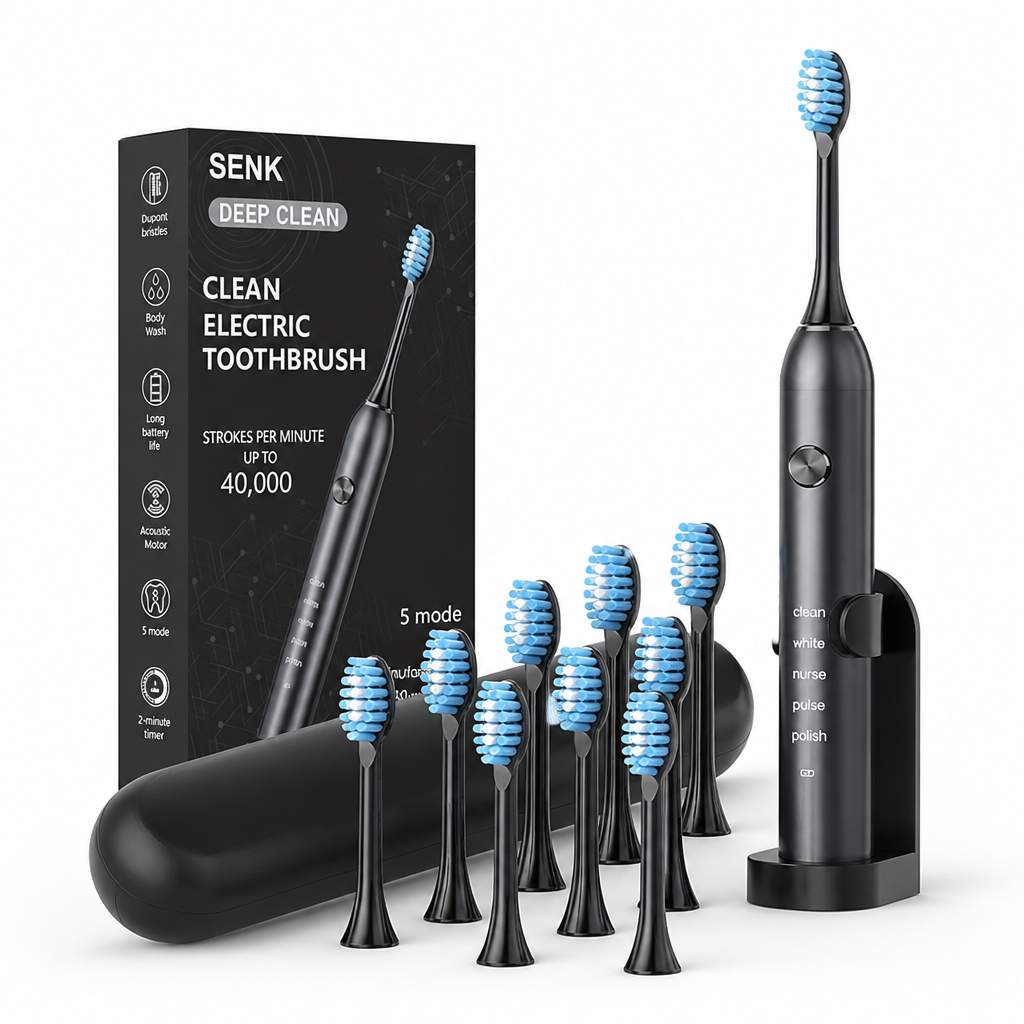 High-Speed USB-Rechargeable 5-Mode Electric Toothbrush
