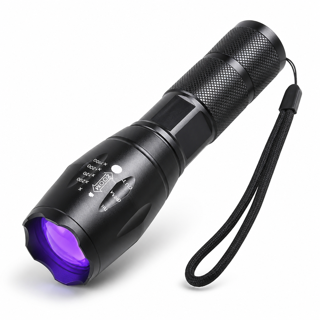 395nm UV USB-C Rechargeable Blacklight Flashlight