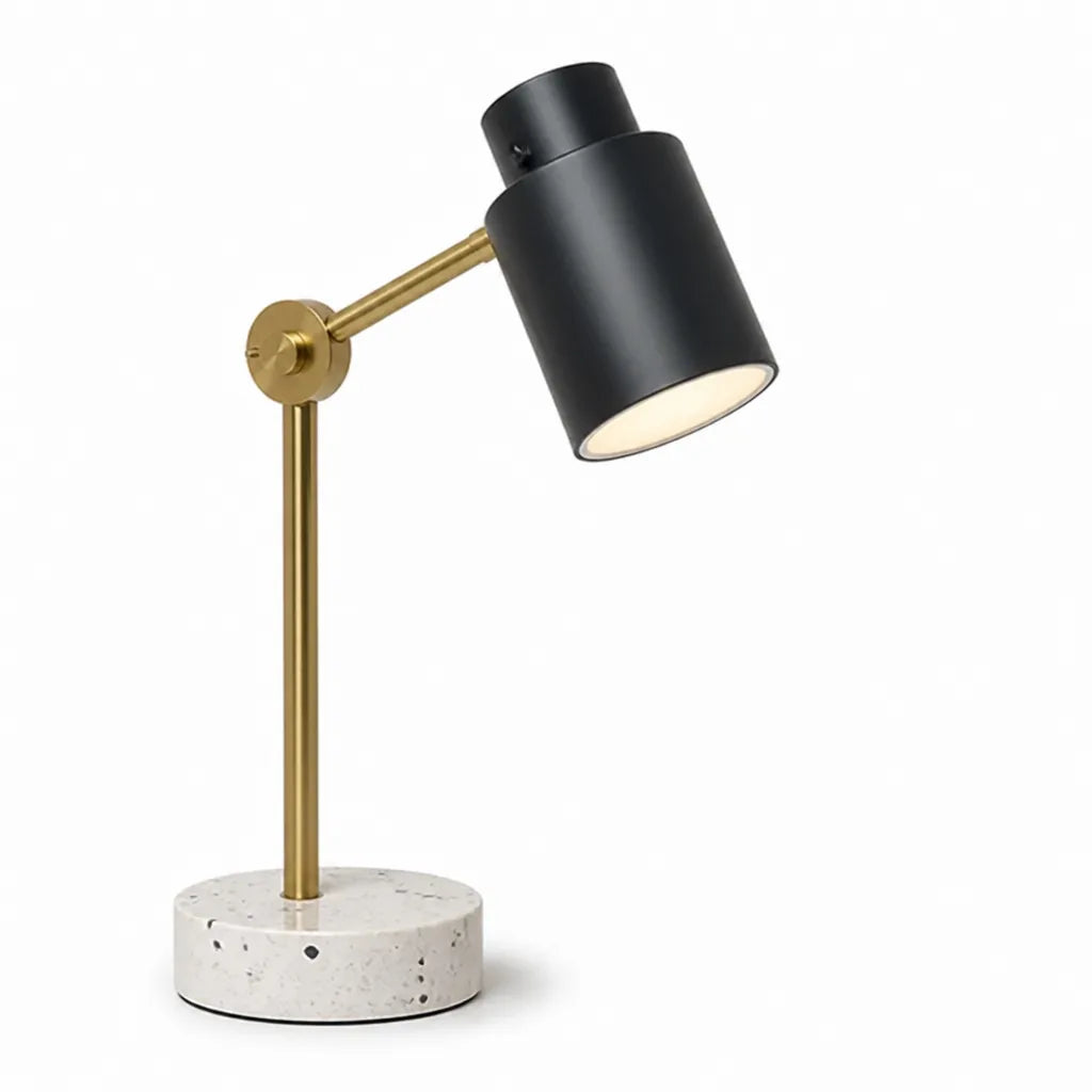 Adjustable Solid Wood Arm With Integrated LED Table Lamp