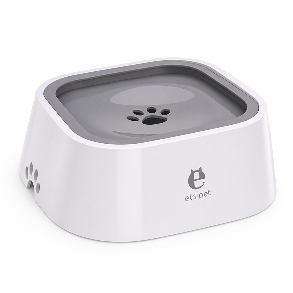 Spill-Proof Floating Rim Dog Water Bowl (Two-Piece)