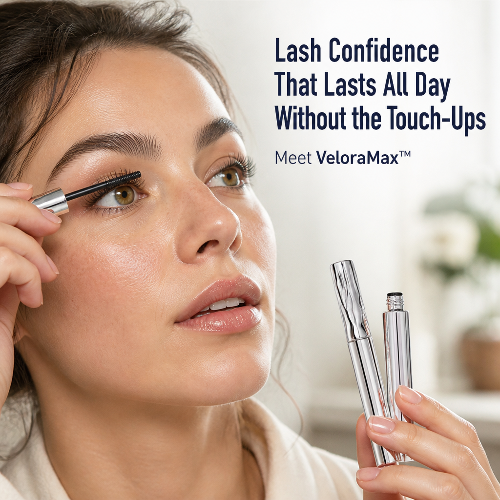 VeloraMax™ — Lash Confidence That Lasts All Day Without a Flake or Smudge