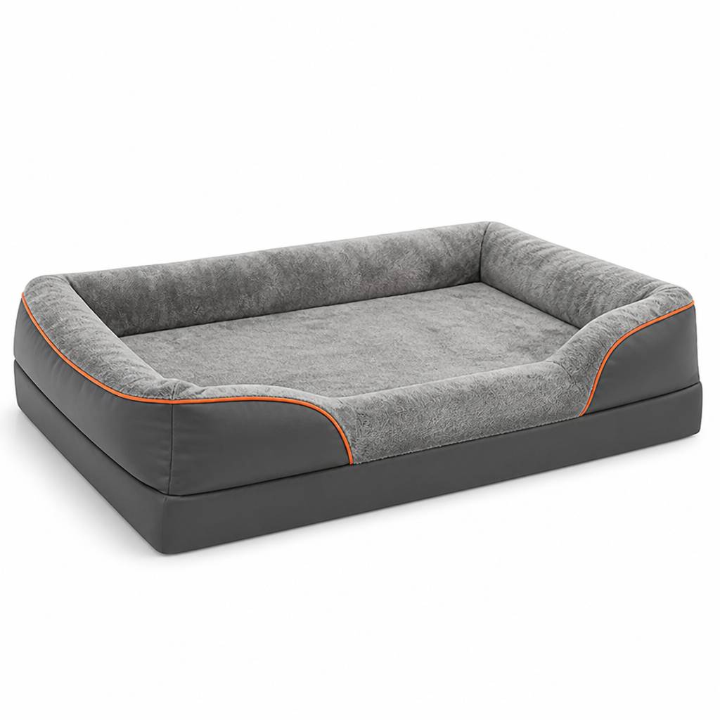 Orthopedic Egg Crate Foam Dog Bed (Removable Washable Cover)