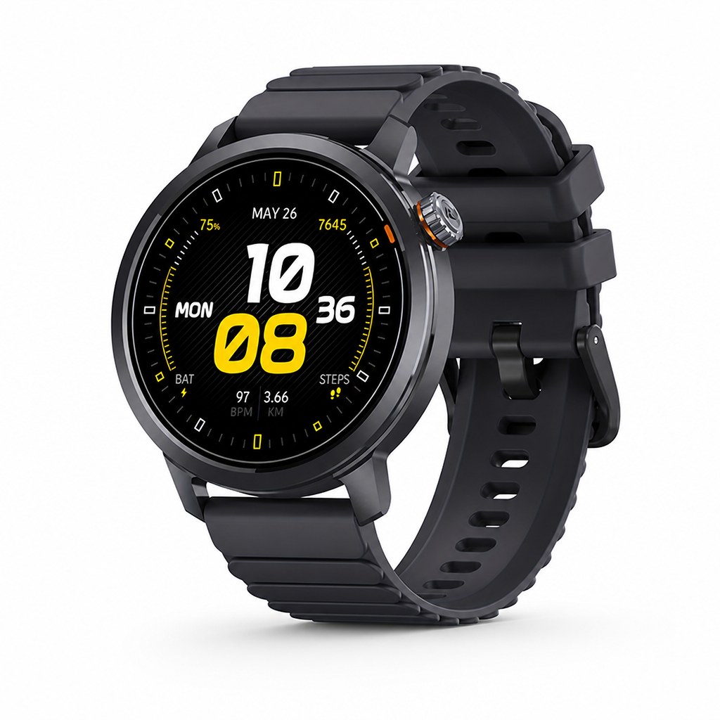 AMOLED Always-On & Long Battery Life Fitness Smartwatch