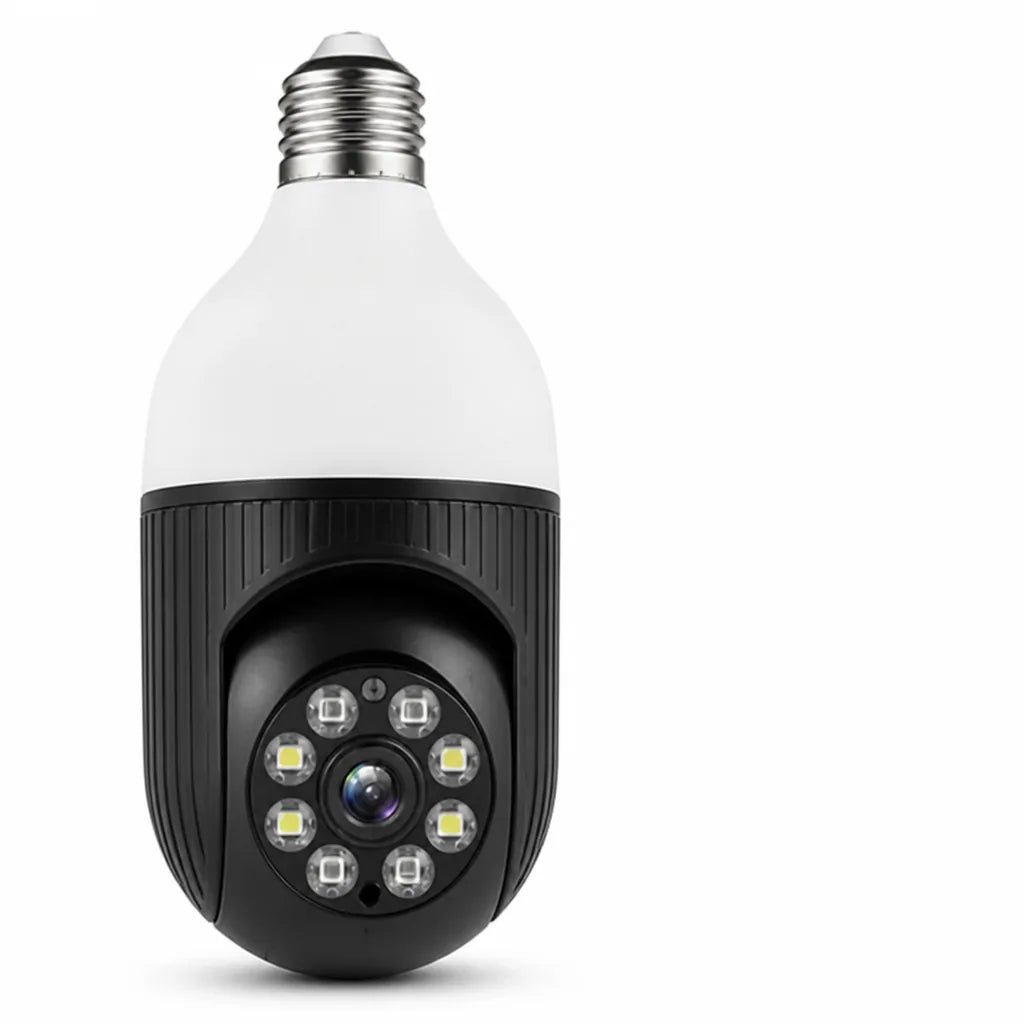 Panoramic Light Bulb-Form Security Camera With Night Vision (360°/1080P)