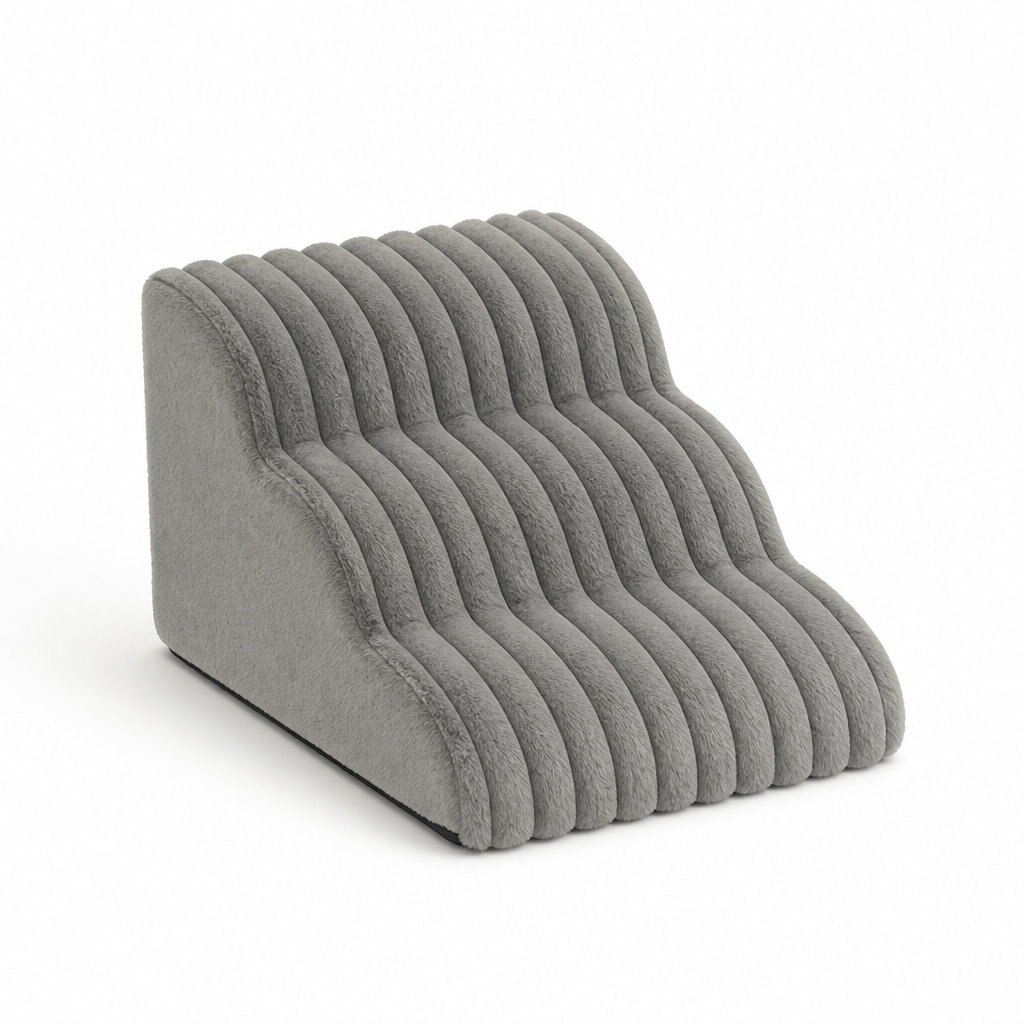 Plush Non-Slip High-Resilience Sponge Dog Stairs (Removable Washable Cover)