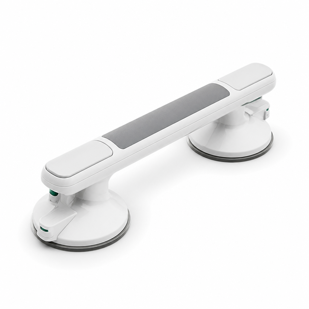 Locking Suction & Textured Non-Slip Grab Handle (No-Drill)
