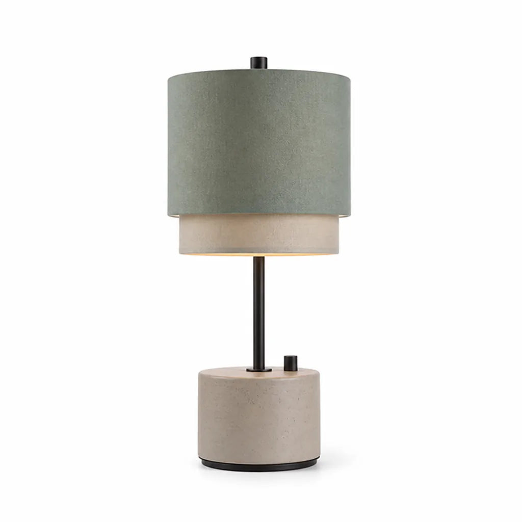 Brushed Brass Table Lamp With White Glass Shade