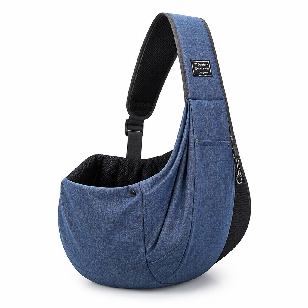Ventilated Mesh & Padded Dog Sling Carrier
