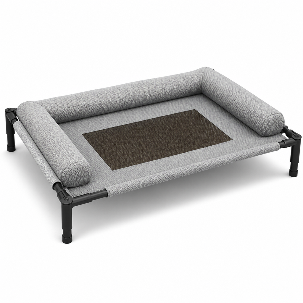 Elevated Ventilated Steel-Frame Dog Bed (Outdoor)