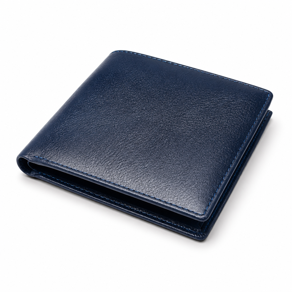 Top-Grain Leather RFID-Blocking Slim Bifold Wallet