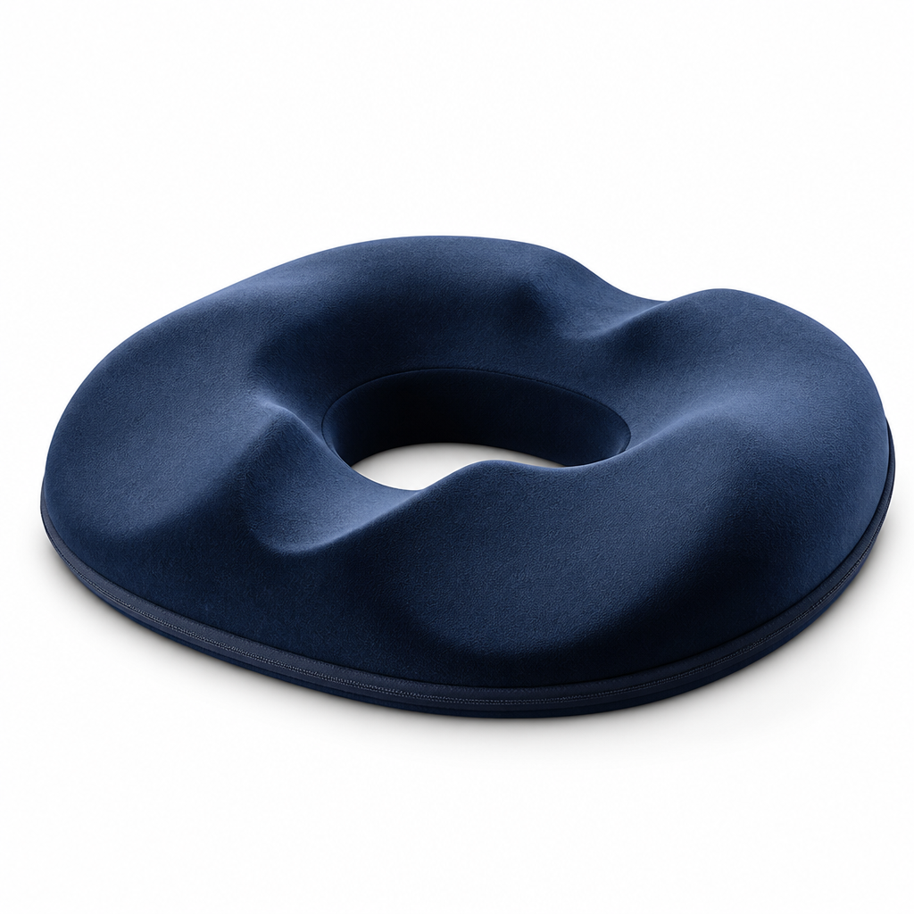 Memory Foam Tailbone Relief Seat Cushion (Removable Washable Cover)