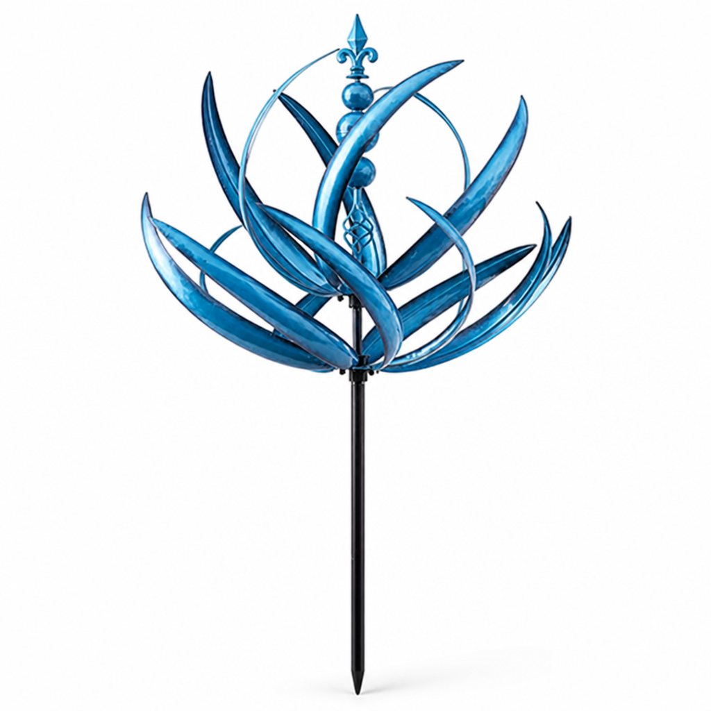 Rust-Resistant Dual-Direction Lotus Wind Spinner