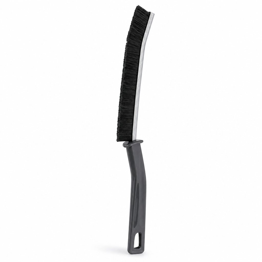 Stiff Angled Bristles & Ergonomic Handle Grout Cleaning Brush