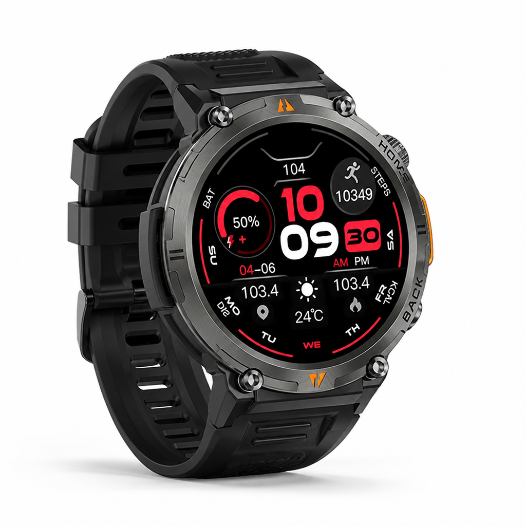 1.45in Touchscreen Call-Enabled Silicone Smartwatch (iOS & Android Compatible)